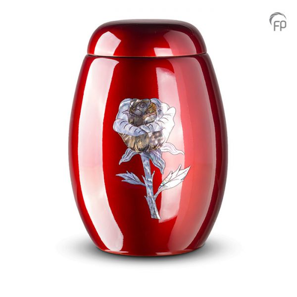 GFU201 - Rode Glasfiber Urn Roos
