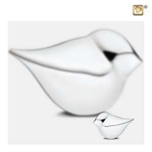K563 - Mini Soul Bird Urn Zilver - Vrouw