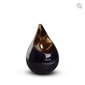 FPU 009 S – Mini Keramische Celest Druppel Urn Paars – Koper (0.4 liter)