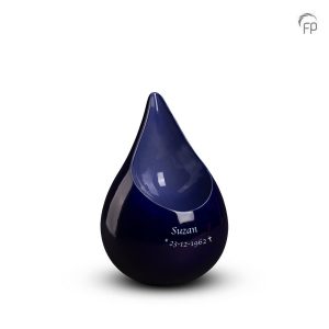 FPU 011 S – Mini Keramische Celest Druppel Urn Blauw (0.4 liter)