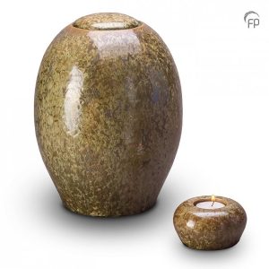 PSETKU303 – Keramische Urn Geel Promotieset (3.8 en 0.05 liter)
