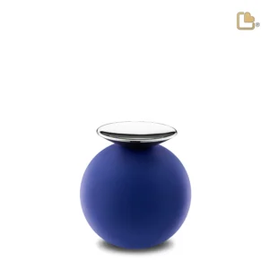 K1073 - Mini Crescent Sphere Urn Navy