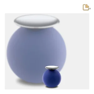 K1073 - Mini Crescent Sphere Urn Navy