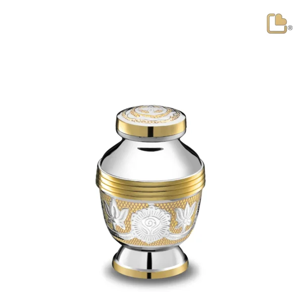 Artikelnr: K250 – Mini Urn Elegant Bloemen