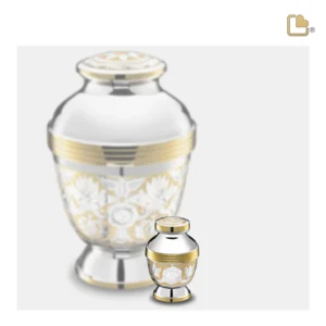 Artikelnr: K250 – Mini Urn Elegant Bloemen