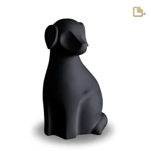 Artikelnr: CP191 LoveUrns Forever Porcelain Honden Urn Zwart (1.2 liter)