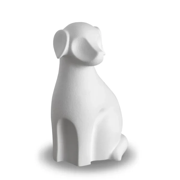 Artikelnr: CP190 LoveUrns Forever Porcelain Honden Urn Wit (1.2 liter)