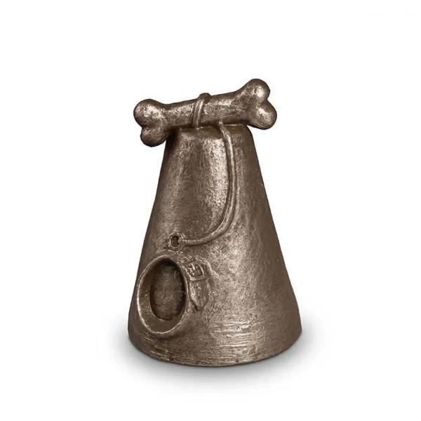 Artikelnr: UGKS206 - Keramische Honden Urn Botje Zilver (1.5 liter)