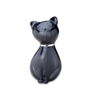 Artikelnr: P264 - Katten Urn Princess Midnight Black (0.7 liter)