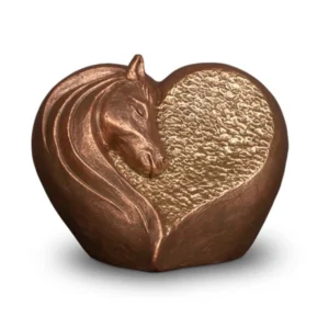 Artikelnr: UGK251 - Keramische Paarden Urn Eeuwige Liefde (3 liter)