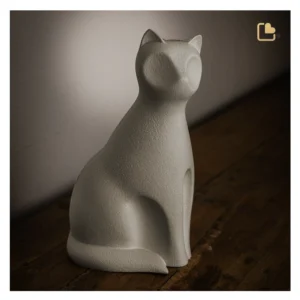 Artikelnr: CP211 LoveUrns Forever Porcelain Katten Urn Bruin (0.7 liter)