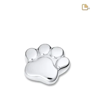 P670K Mini Urn Hond Pootafdruk Zilverkleur (0.05 liter)