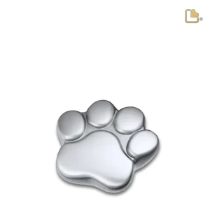 Mini Urn Hond Pootafdruk Matzilver (0.05 liter)