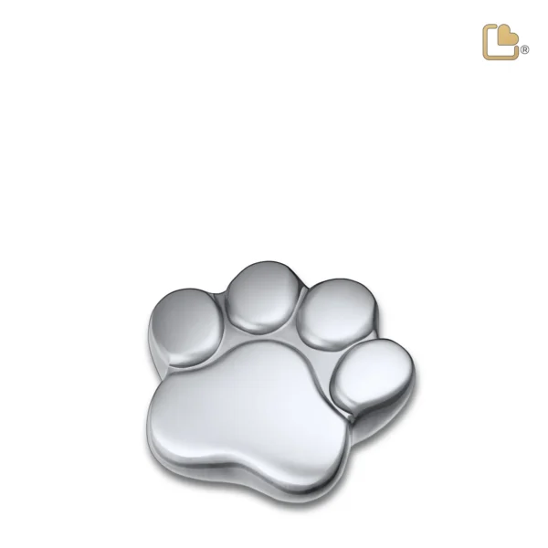 Mini Urn Hond Pootafdruk Matzilver (0.05 liter)