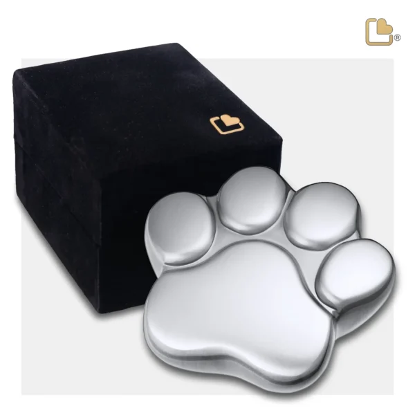 Mini Urn Hond Pootafdruk Matzilver (0.05 liter)