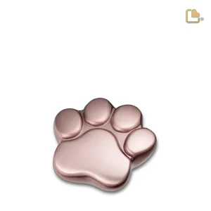 P674K Mini Urn Hond Pootafdruk Mat Rosegoud (0.05 liter)