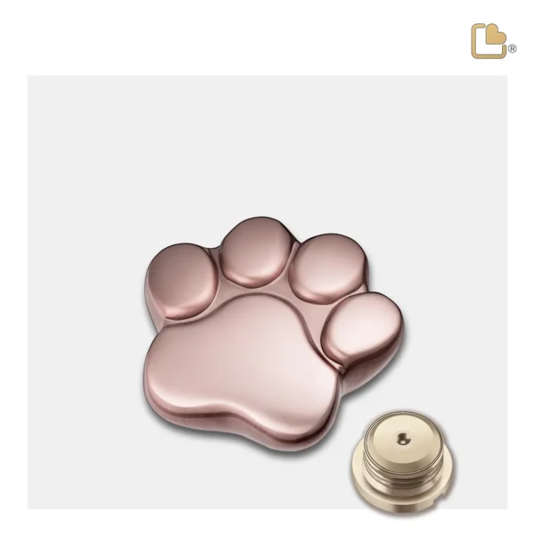 P674K Mini Urn Hond Pootafdruk Mat Rosegoud (0.05 liter)