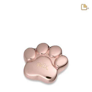 P675K Mini Urn Hond Pootafdruk Glimmend Rosegoud (0.05 liter)