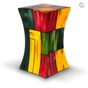 Grote Diabolo Glasfiber Urn Kleurvlakken (3.8 liter)