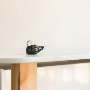 Vogel urn van glas