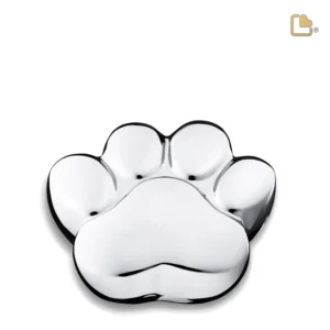 P670M Medium Urn Hond Pootafdruk Zilverkleur (0.7 liter)