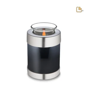 T650 - Urn Waxinelichthouder Zwart (0.45 liter)