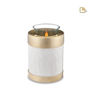 Urn Waxinelichthouder Simplicity Parelwit (0.45 liter)