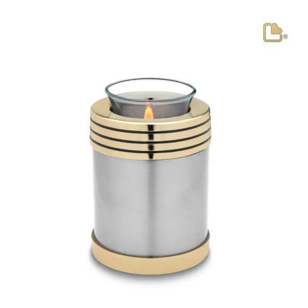 Artikelnr: T669 - Urn Waxinelichthouder Tinkleurig (0.45 liter)