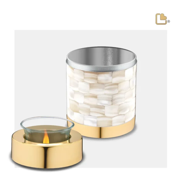 Urn Waxinelichthouder Mother Of Pearl (0.45 liter) - Afbeelding 3