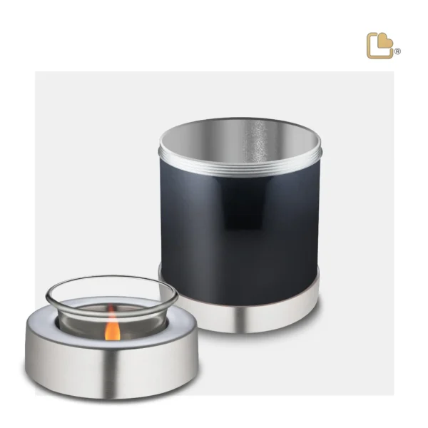 Urn Waxinelichthouder Zwart (0.45 liter) - Afbeelding 3