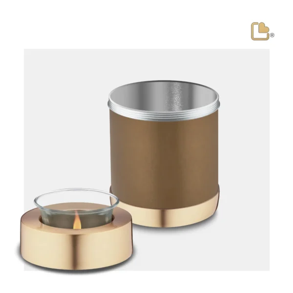 Urn Waxinelichthouder Goudbruin (0.45 liter) - Afbeelding 3