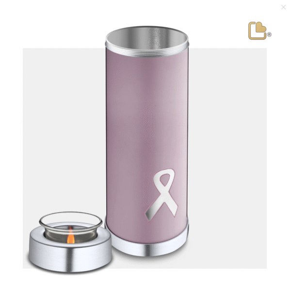 Hoge Urn Waxinelichthouder Pink Awareness (1.1 liter) - Afbeelding 3