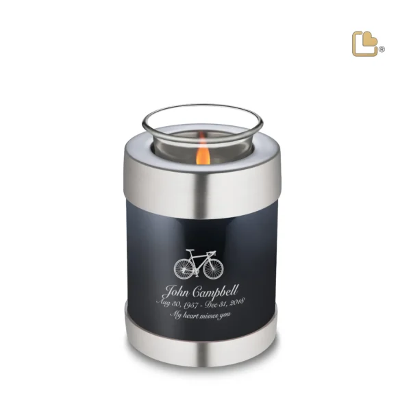 Urn Waxinelichthouder Zwart (0.45 liter) - Afbeelding 2