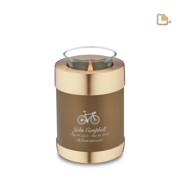 Urn Waxinelichthouder Goudbruin (0.45 liter) - Afbeelding 2