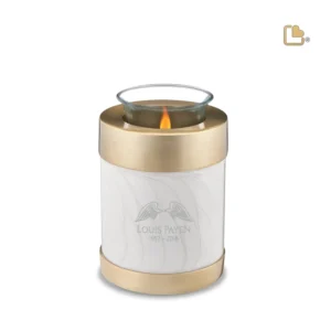 Urn Waxinelichthouder Simplicity Parelwit (0.45 liter)