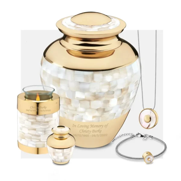 Urn Waxinelichthouder Mother Of Pearl (0.45 liter) - Afbeelding 5