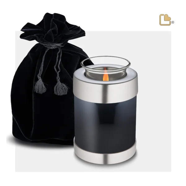 Urn Waxinelichthouder Zwart (0.45 liter) - Afbeelding 4