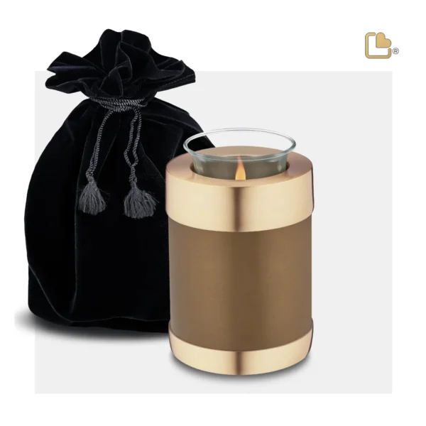 Urn Waxinelichthouder Goudbruin (0.45 liter) - Afbeelding 4
