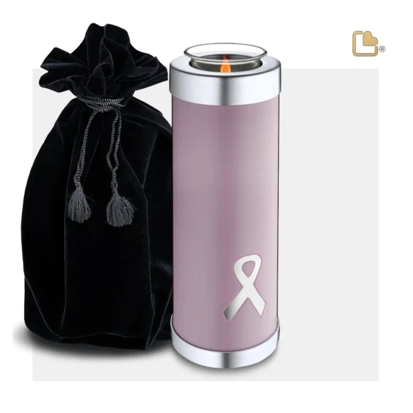 Hoge Urn Waxinelichthouder Pink Awareness (1.1 liter) - Afbeelding 4